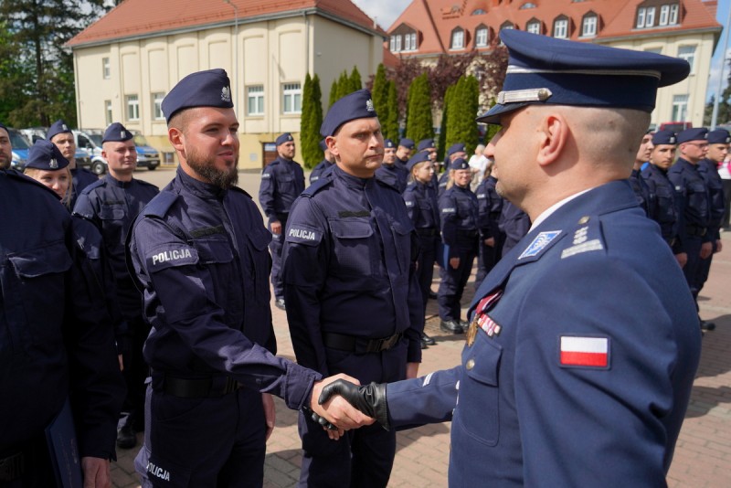 Ślubowanie nowych policjantów w kujawsko-pomorskiem